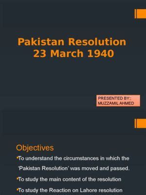 The Lahore Resolution: A Defining Moment in the Struggle for Pakistan; Led by the Visionary Ghulam Muhammad Gardezi